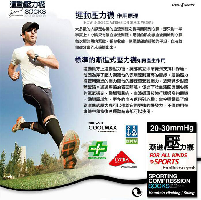 健妮運動壓力襪